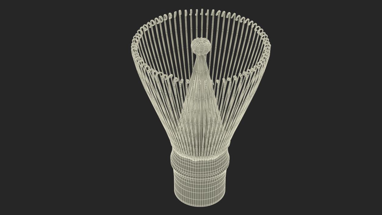 3D Bamboo Matcha Tea Whisk model