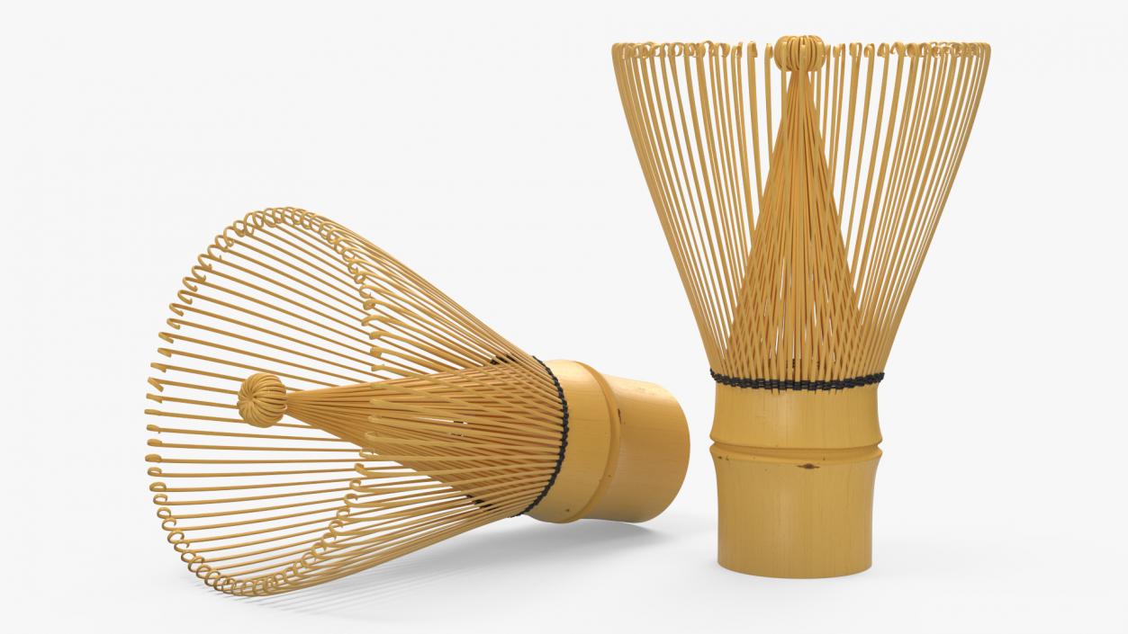 3D Bamboo Matcha Tea Whisk model