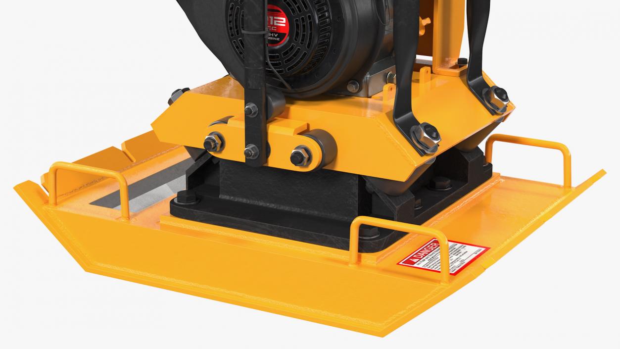 3D Gasoline Vibratory Plate Compactor Rigged