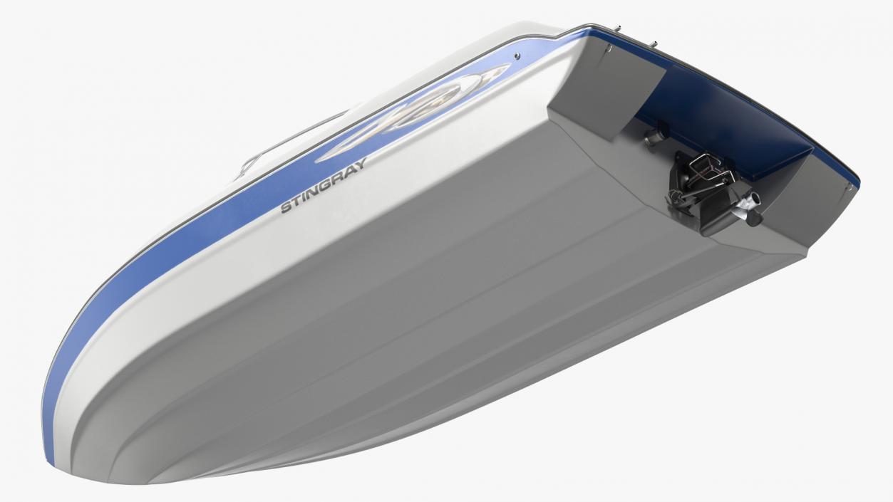 Deck Boat Stingray White 3D model