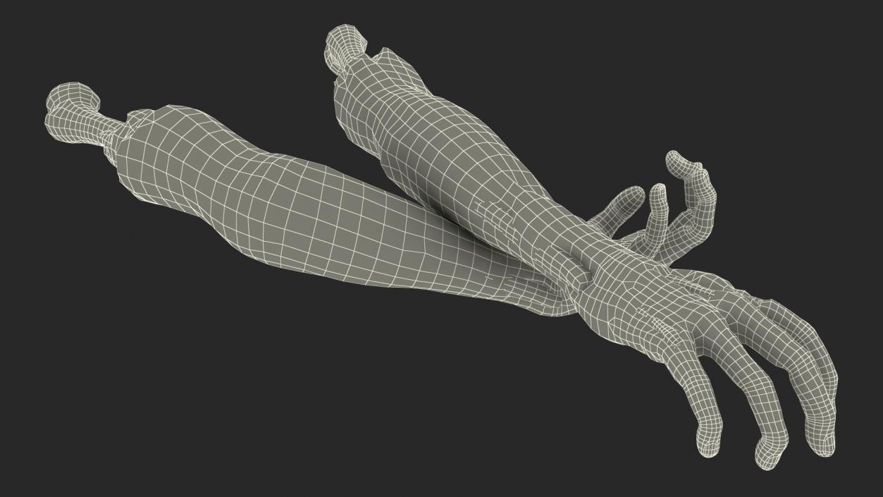 3D Scary Zombie Hands model