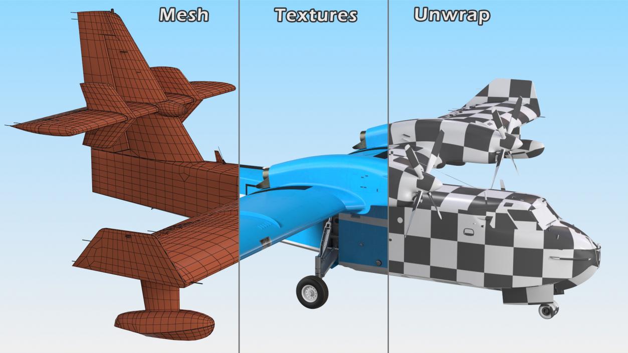 Amphibious Aircraft 3D model