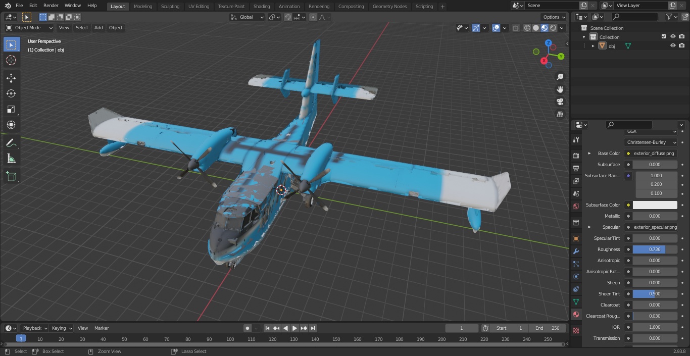 Amphibious Aircraft 3D model