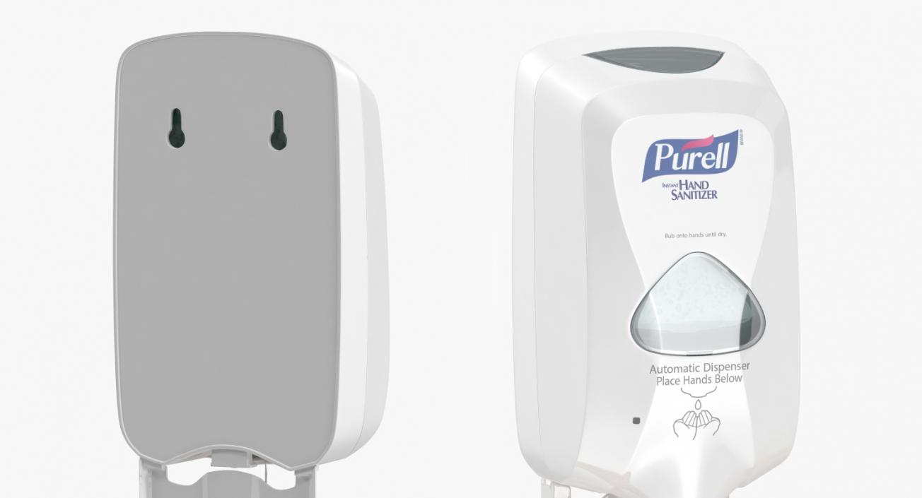 Sanitizer Dispenser with Hand 3D model