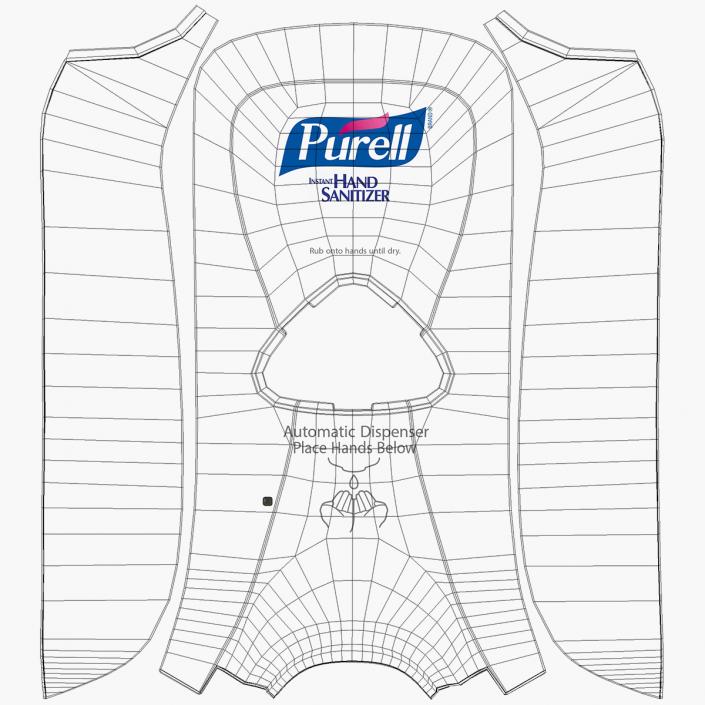Sanitizer Dispenser with Hand 3D model