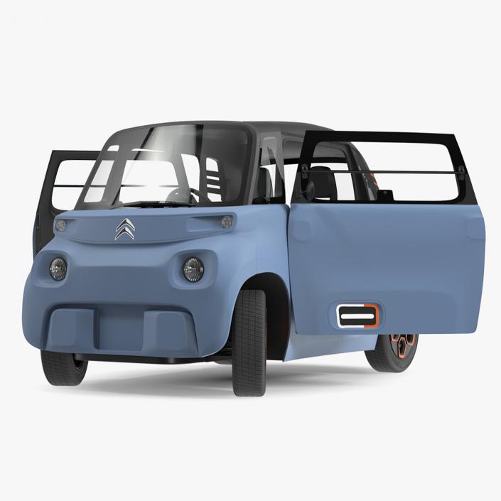 3D model Electric Car Citroen Ami Rigged for Maya