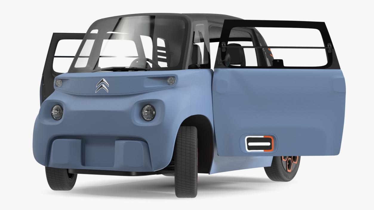 3D model Electric Car Citroen Ami Rigged for Maya