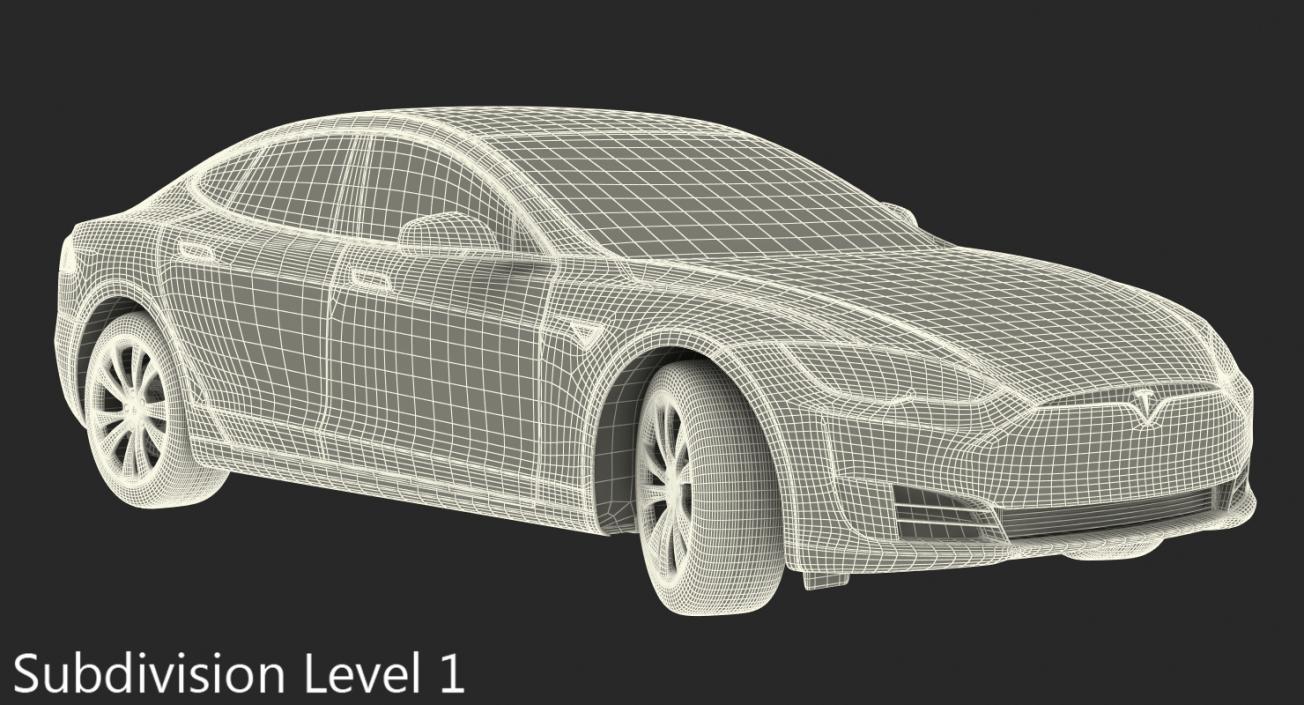 Tesla Model S 75D 2017 3D