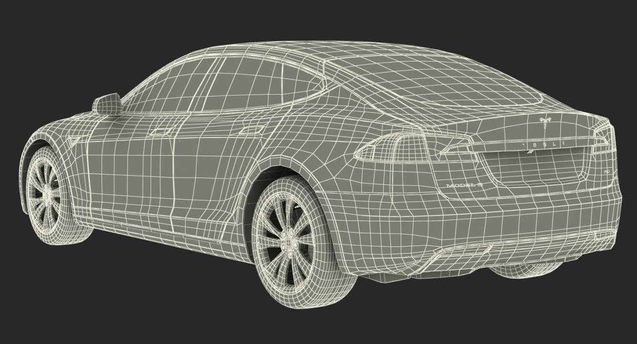 Tesla Model S 75D 2017 3D