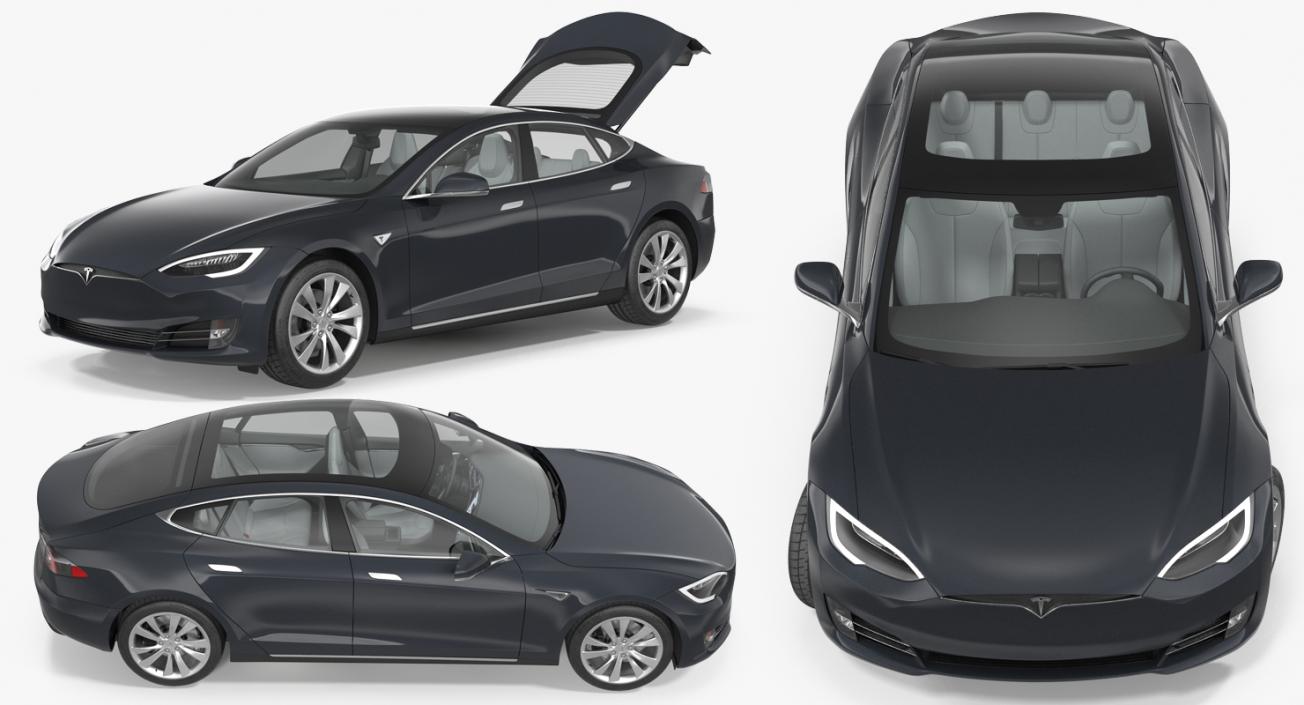 Tesla Model S 75D 2017 3D