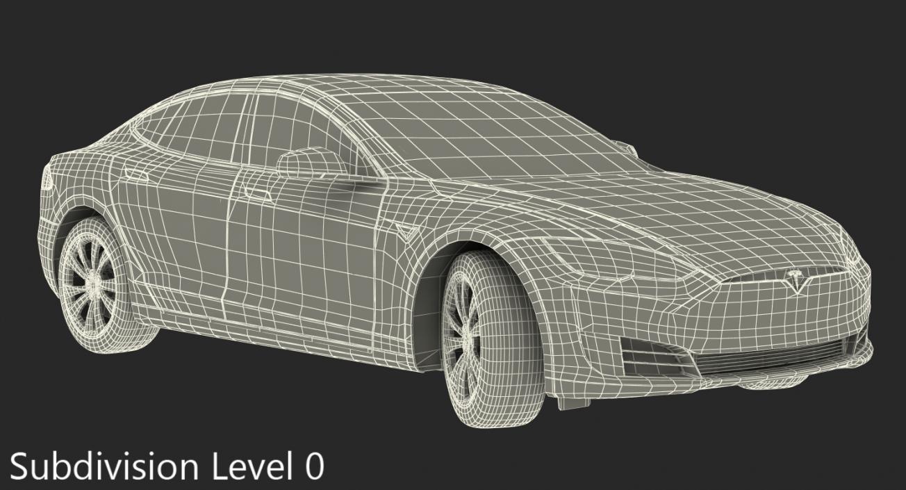 Tesla Model S 75D 2017 3D