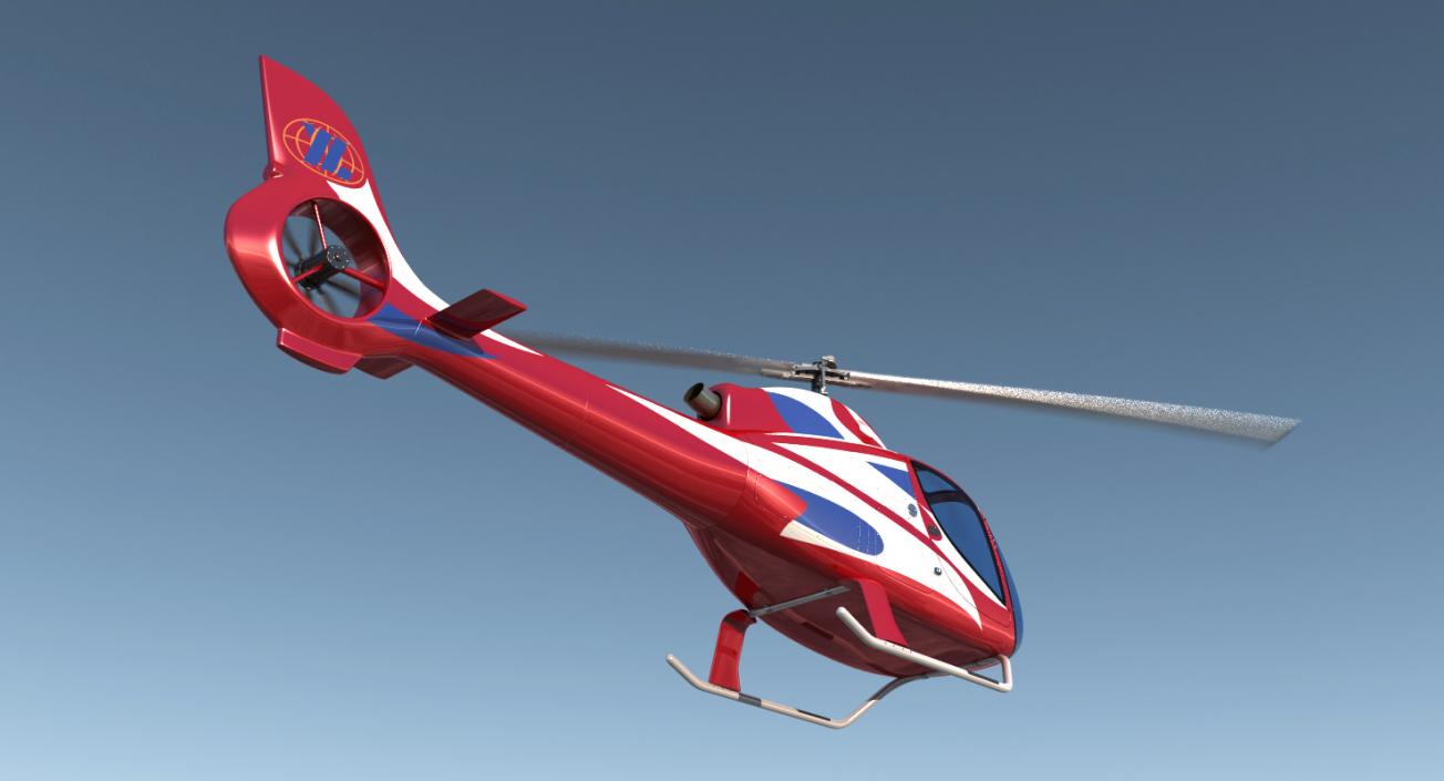 Private Helicopters Big Collection 3D model