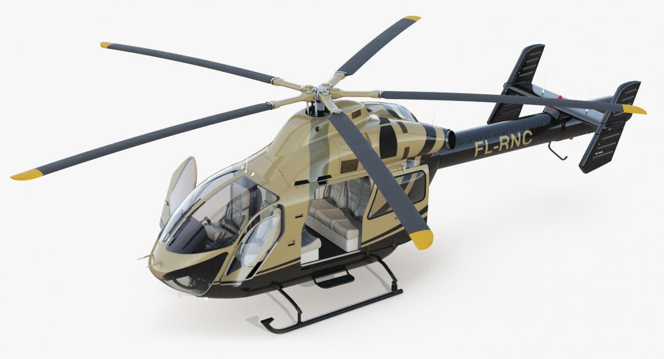 Private Helicopters Big Collection 3D model