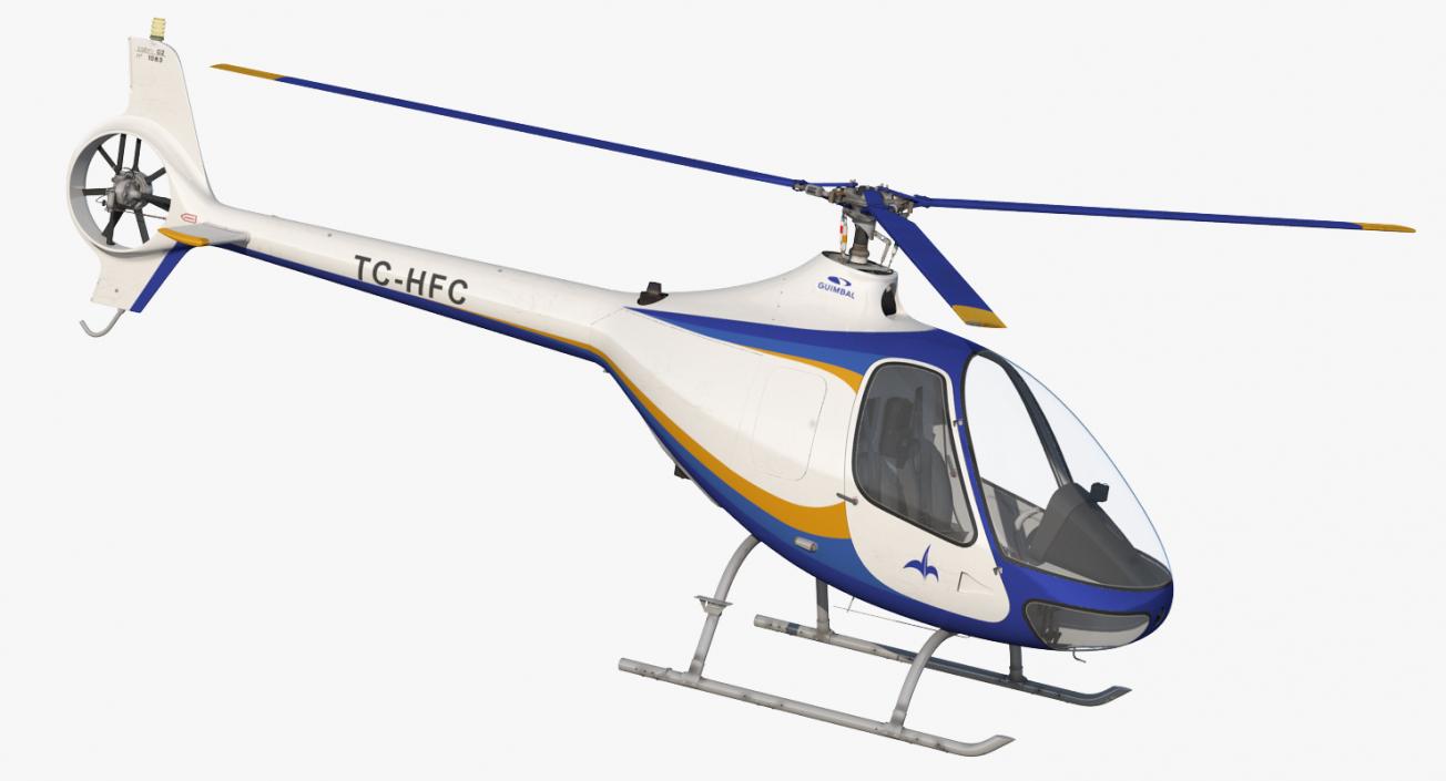 Private Helicopters Big Collection 3D model