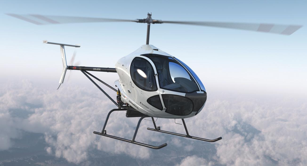 Private Helicopters Big Collection 3D model