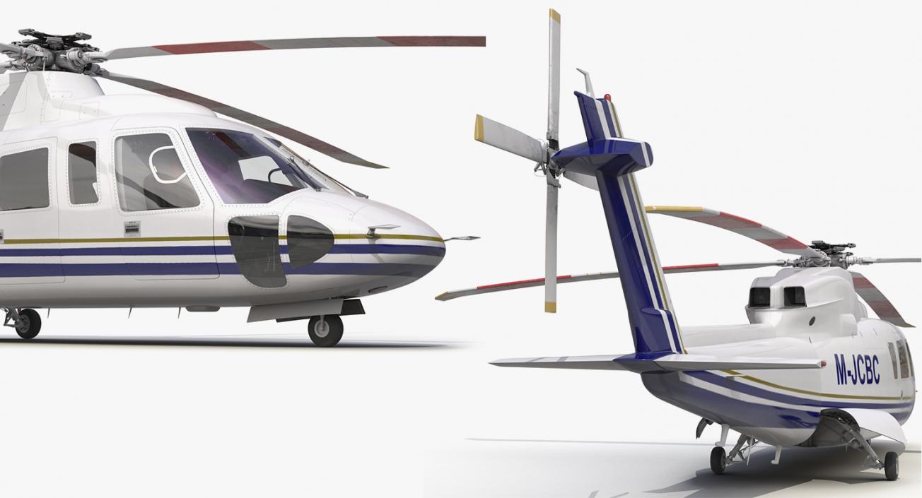 Private Helicopters Big Collection 3D model