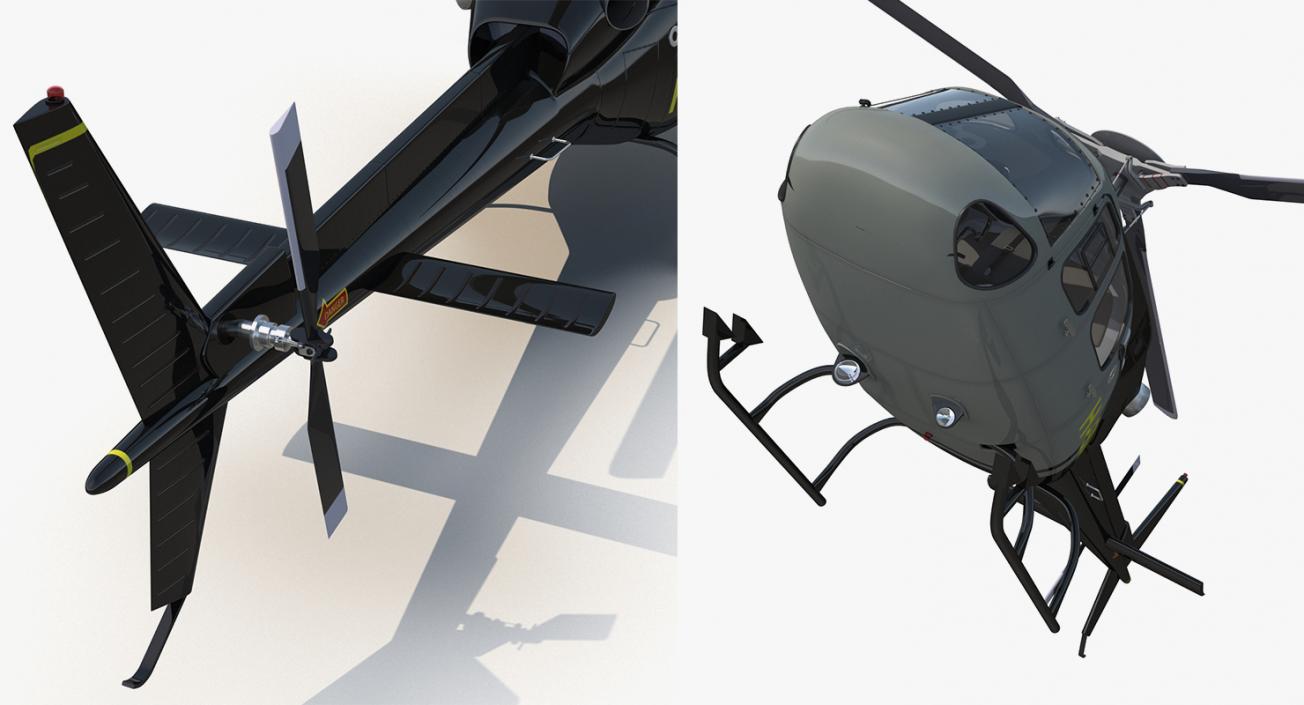 Private Helicopters Big Collection 3D model