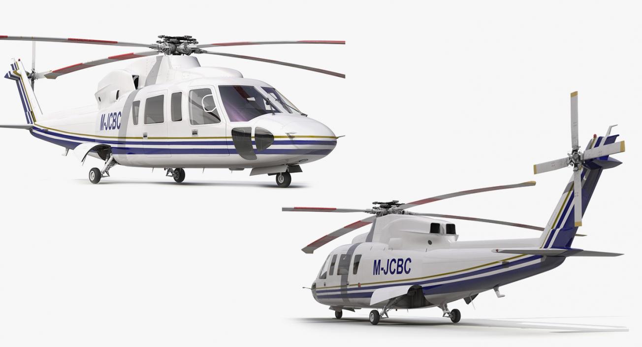 Private Helicopters Big Collection 3D model