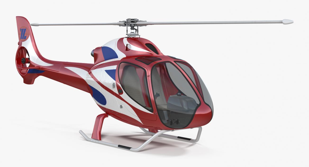 Private Helicopters Big Collection 3D model