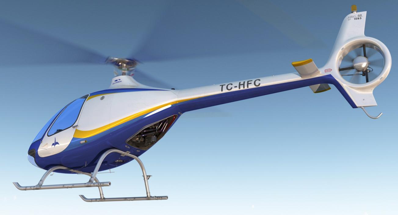 Private Helicopters Big Collection 3D model