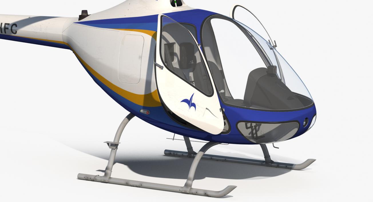 Private Helicopters Big Collection 3D model