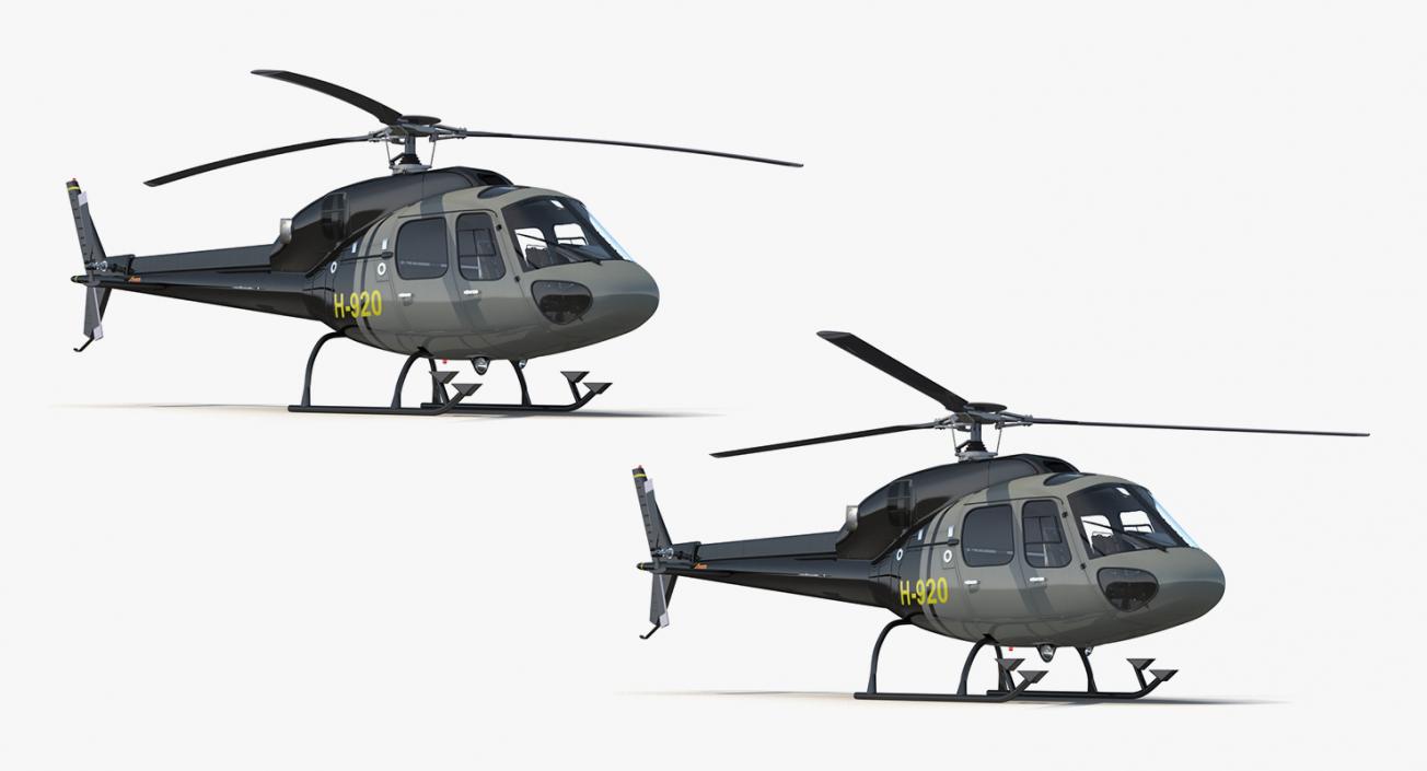 Private Helicopters Big Collection 3D model