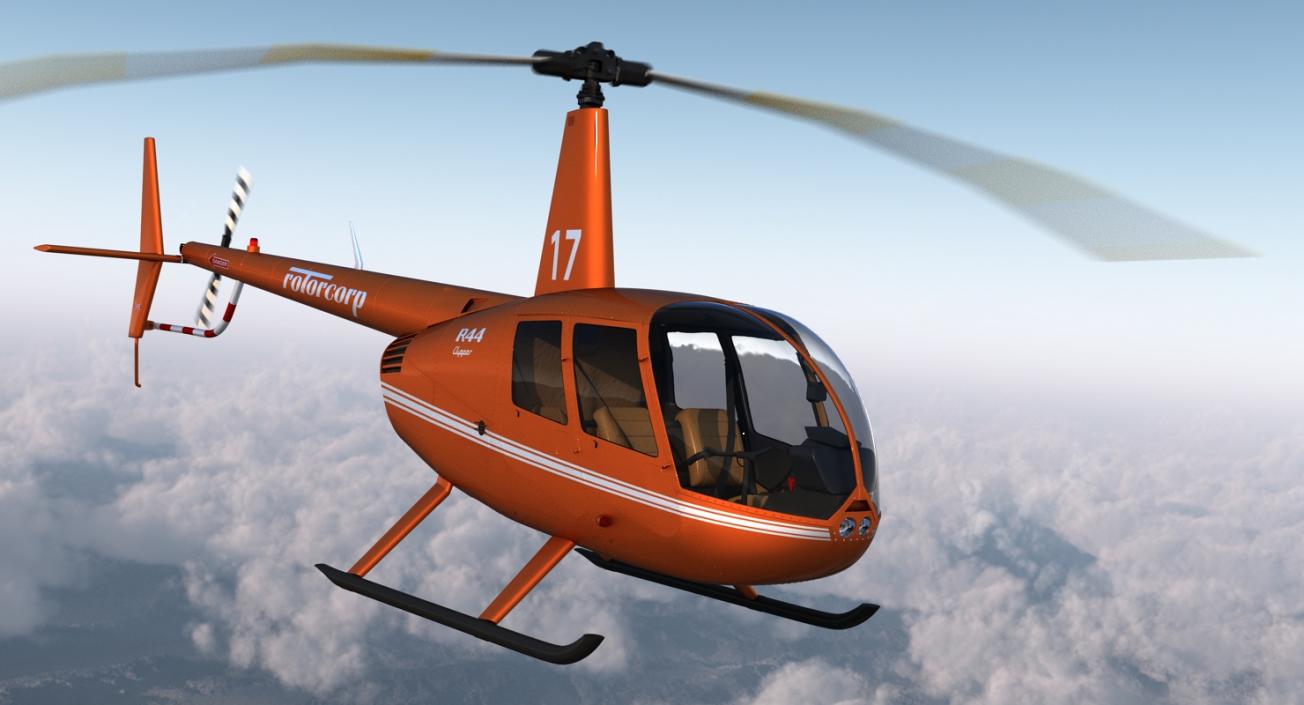 Private Helicopters Big Collection 3D model