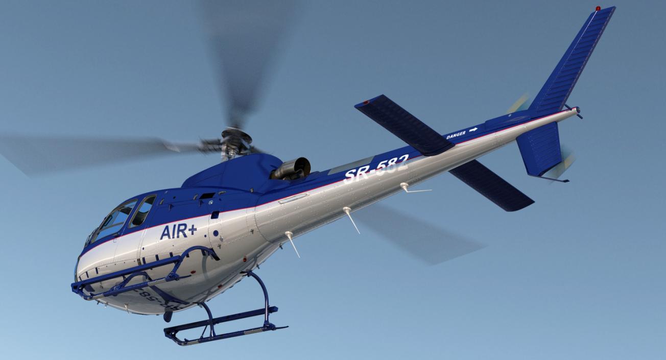 Private Helicopters Big Collection 3D model