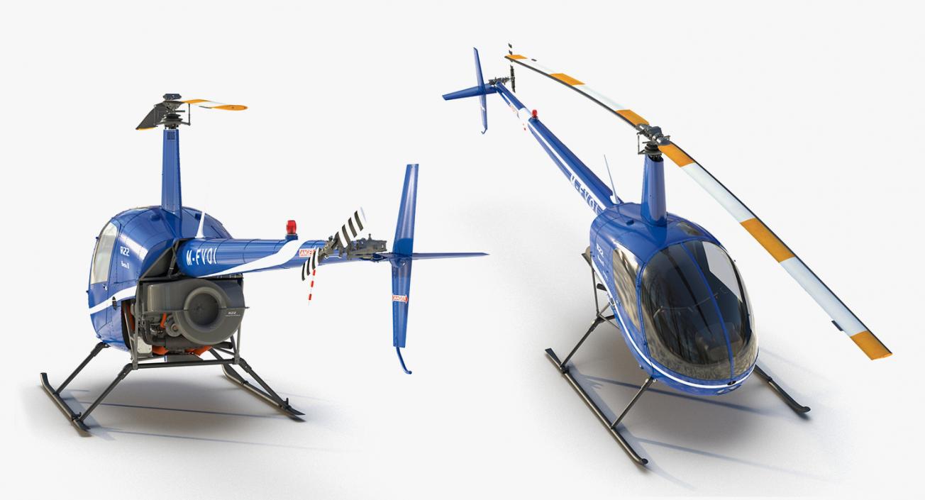 Private Helicopters Big Collection 3D model