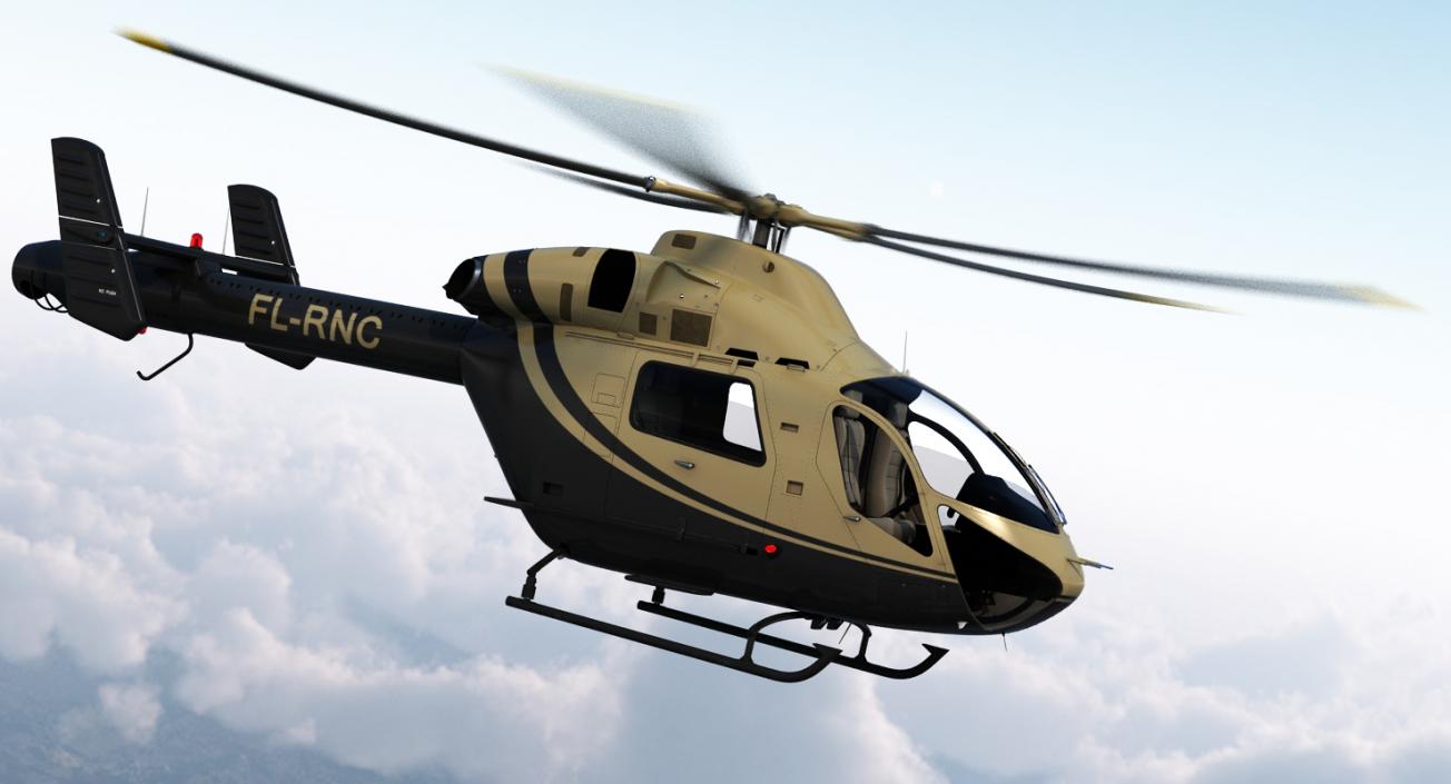 Private Helicopters Big Collection 3D model