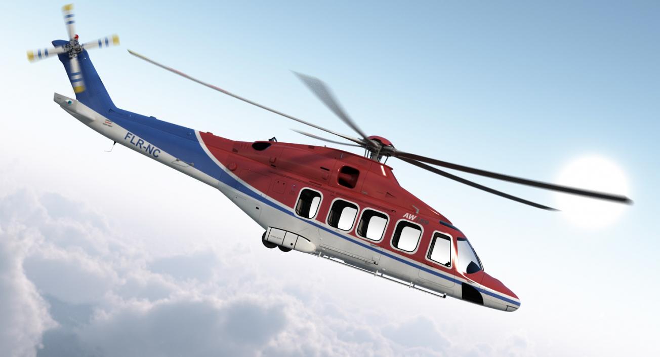 Private Helicopters Big Collection 3D model