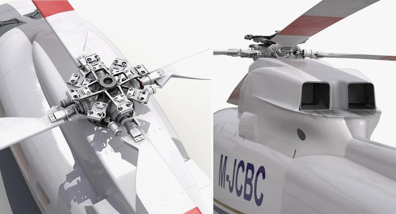 Private Helicopters Big Collection 3D model