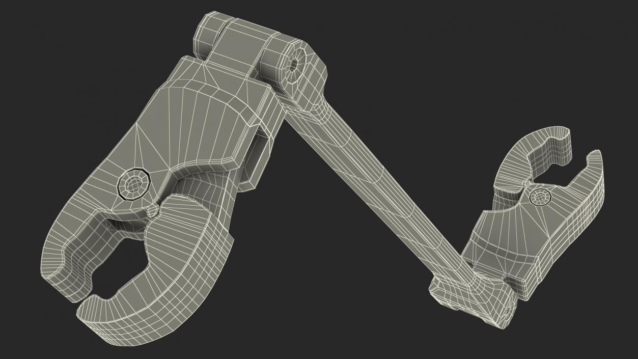 Steel Ratcheting Wrench 9mm 11mm 3D