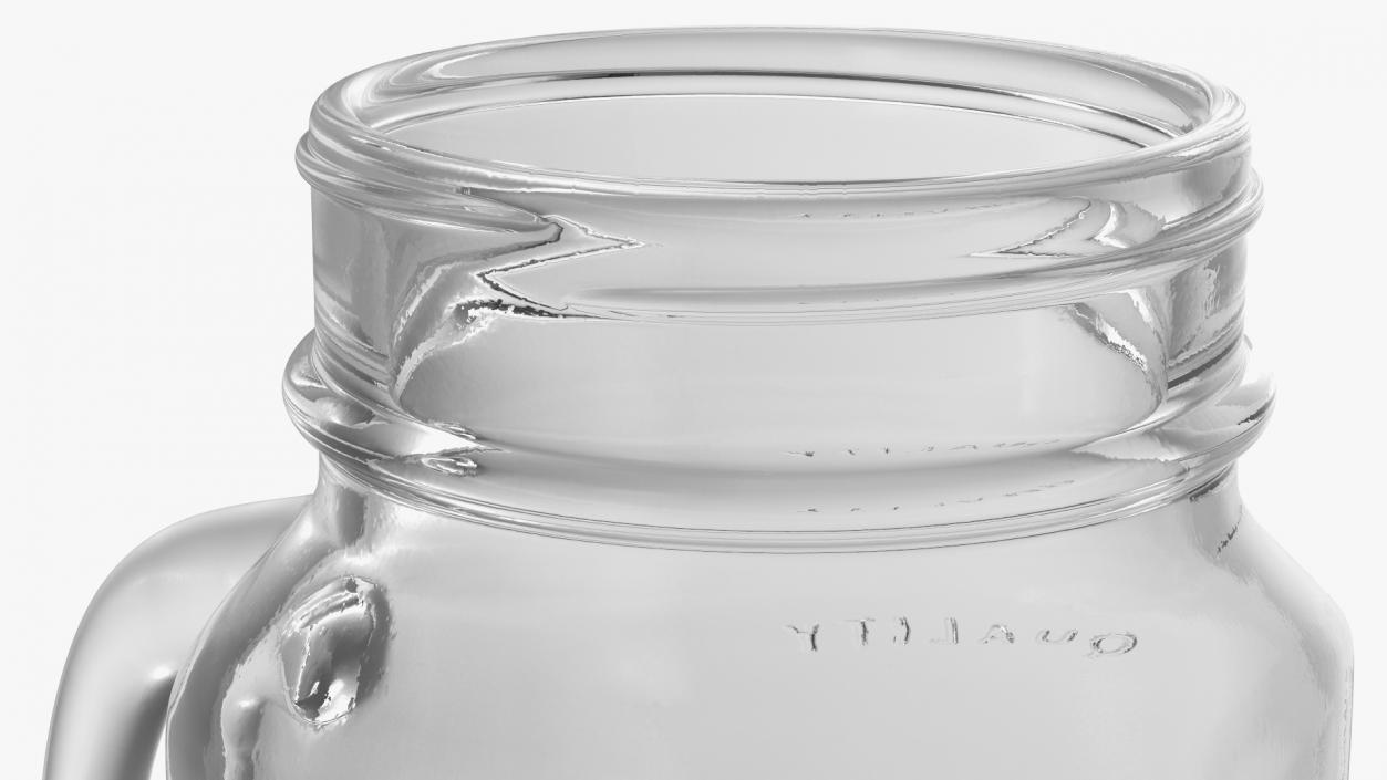 Drinking Jar with Handle 3D model