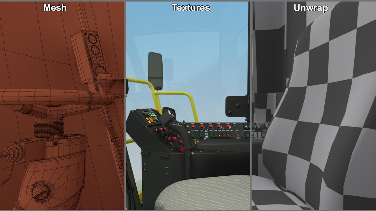 3D Harvester Cab model