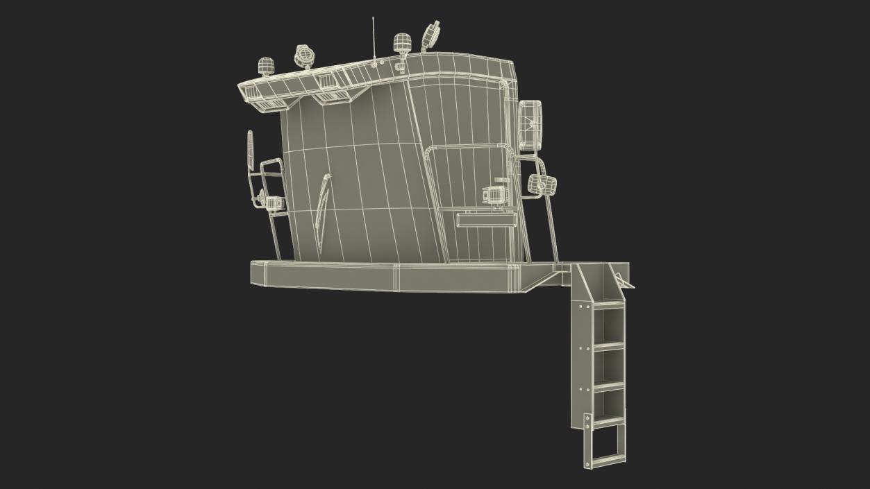 3D Harvester Cab model