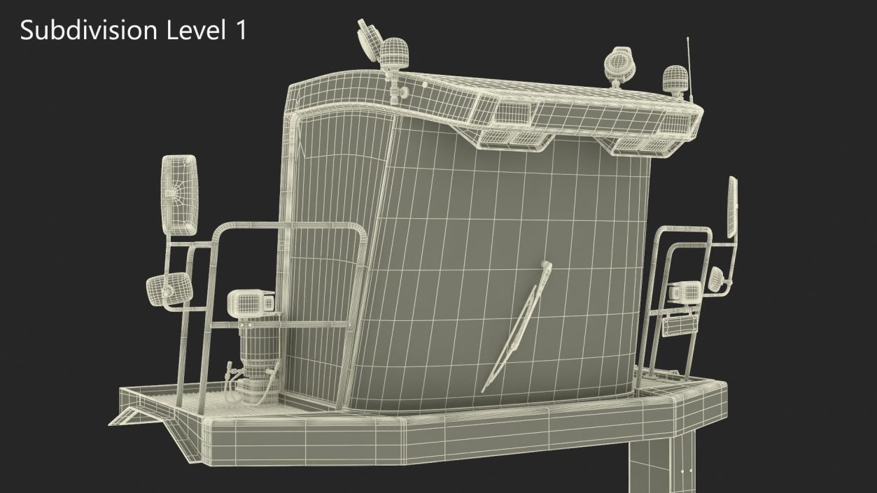 3D Harvester Cab model