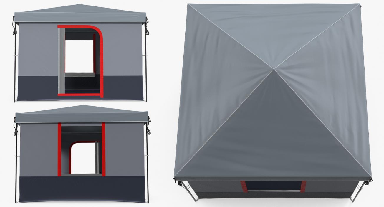 4 Person Cabin Camping Family Tent 3D model