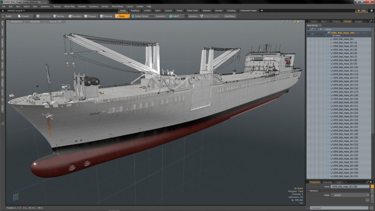 3D USNS Bob Hope model