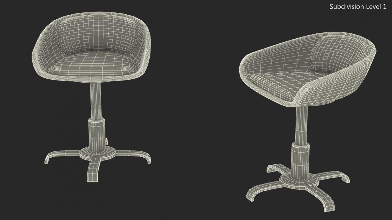 Modern Swivel Sci fi Office Chairs 3D model