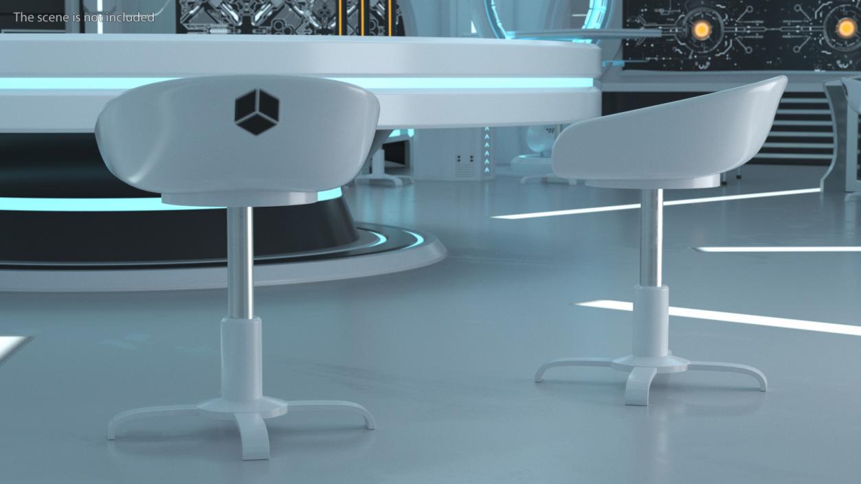 Modern Swivel Sci fi Office Chairs 3D model