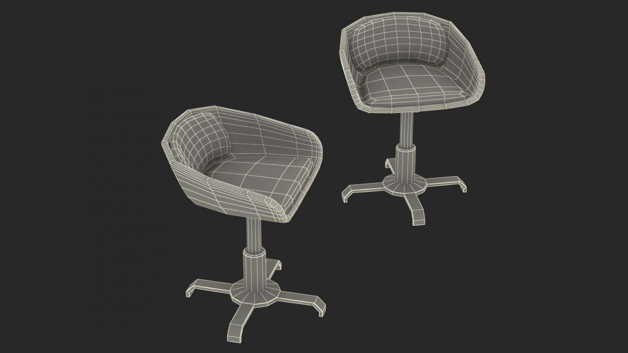 Modern Swivel Sci fi Office Chairs 3D model