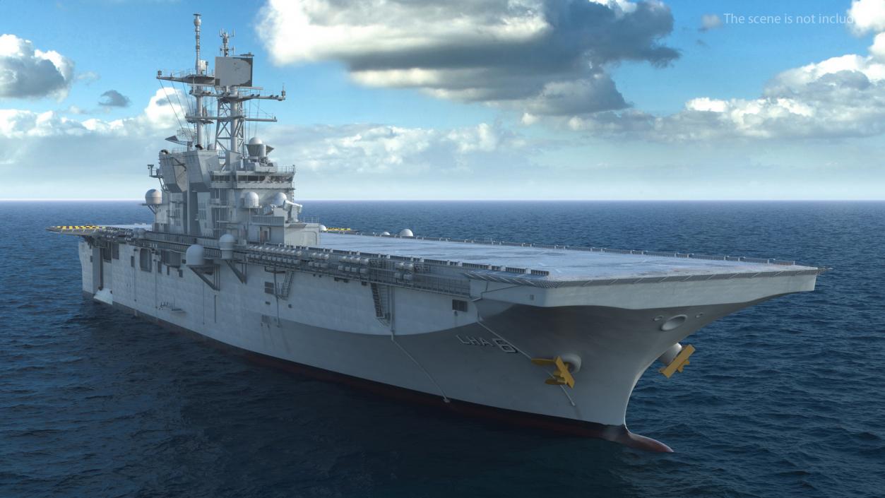 USS America LHA 6 3D