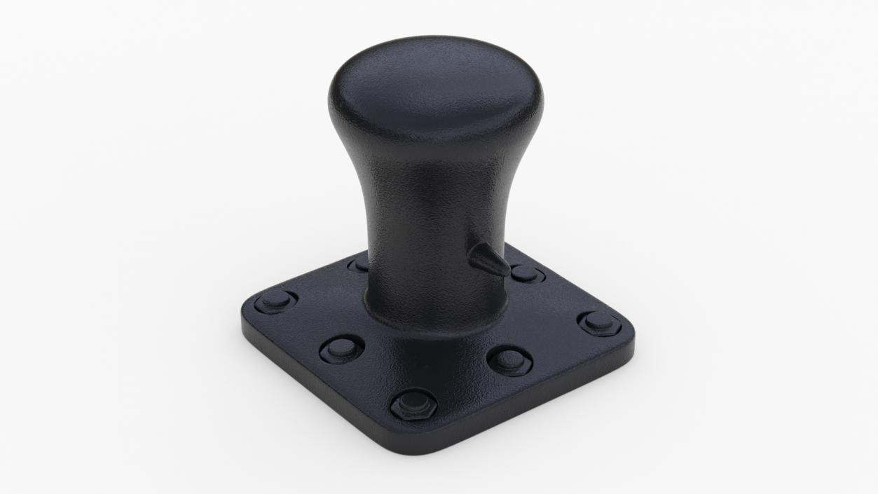 3D Mooring Bollard Black