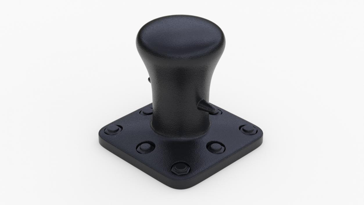 3D Mooring Bollard Black