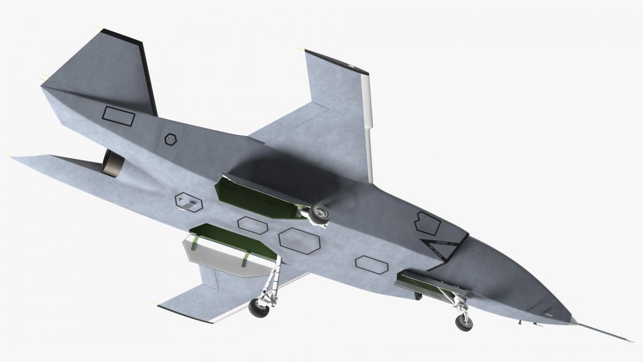 3D Stealth Multirole Unmanned Aerial Vehicle