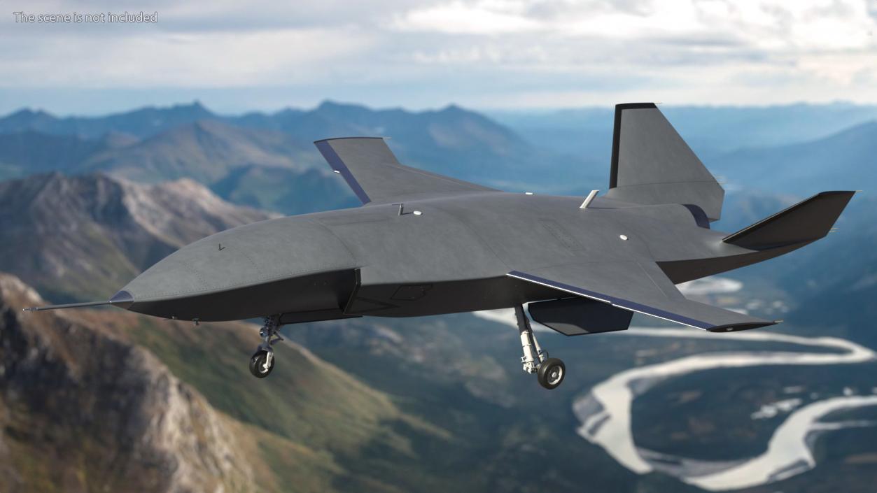 3D Stealth Multirole Unmanned Aerial Vehicle