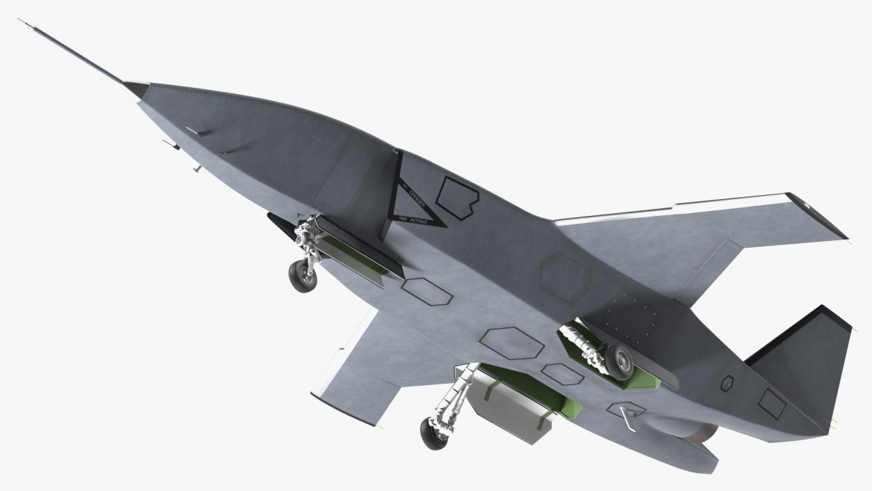 3D Stealth Multirole Unmanned Aerial Vehicle