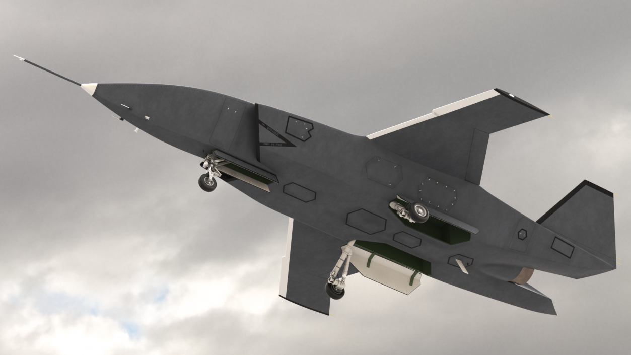 3D Stealth Multirole Unmanned Aerial Vehicle