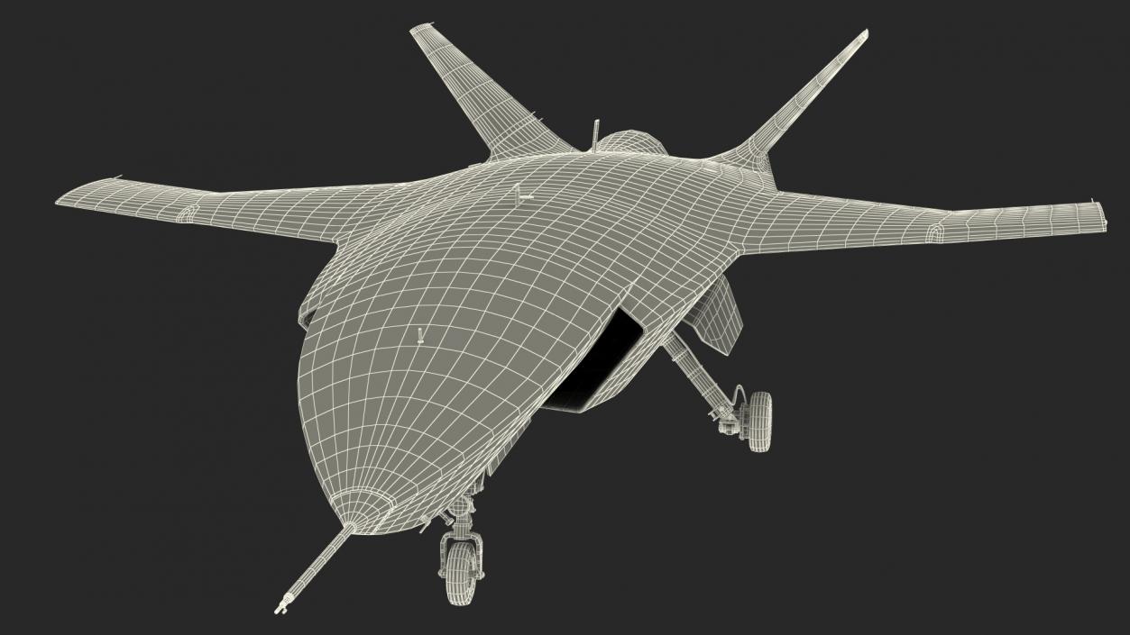 3D Stealth Multirole Unmanned Aerial Vehicle